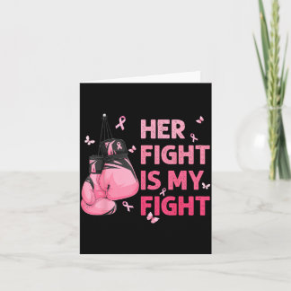 Tarjeta La Lucha Es La Lucha Contra El Cáncer De Mama Supr