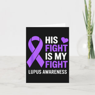 Tarjeta La lucha es lucha conciencia del lupus cinta morad
