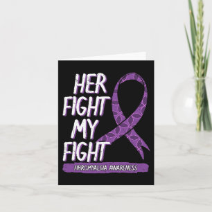 Tarjeta La lucha es mi Fibromialgia saludable regalo dieté