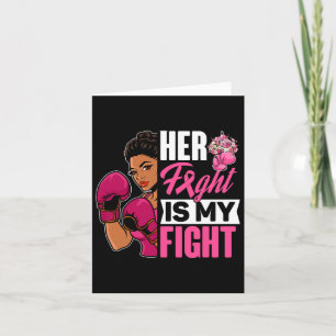 Tarjeta La lucha es mi lucha contra el cáncer de mama Boxi