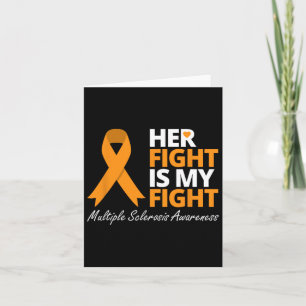 Tarjeta La lucha es mi lucha Sra. Awareness Naranja Ribbon