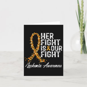 Tarjeta La lucha es nuestra lucha contra la leucemia