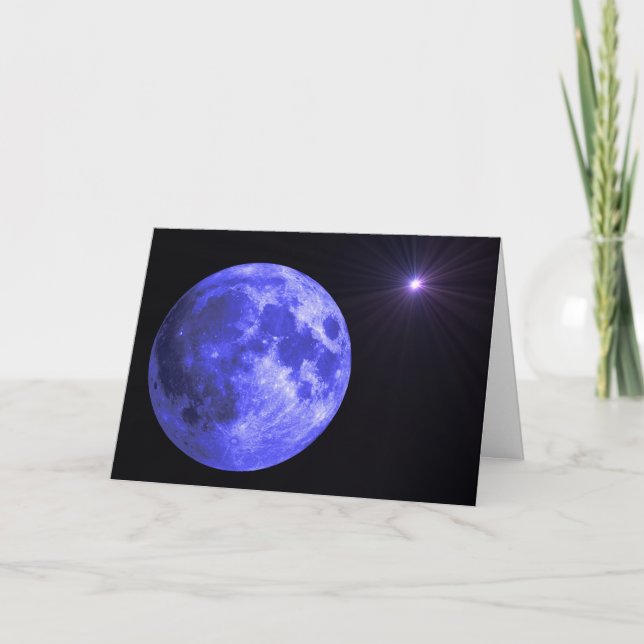 Tarjeta La luna azul que le falta carda (Anverso)