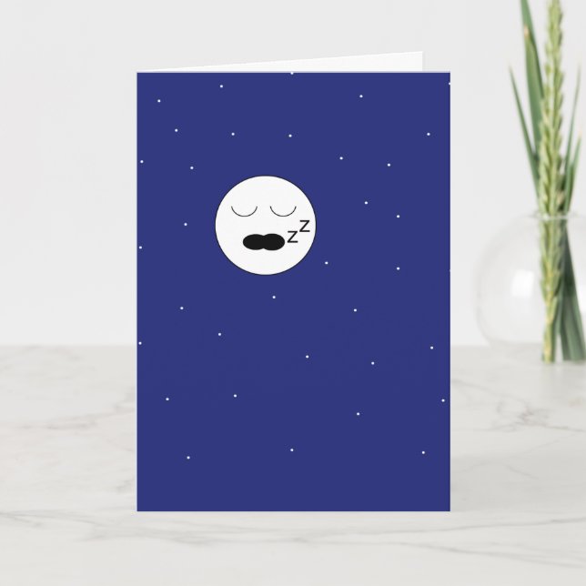 Tarjeta La luna en blanco (Anverso)