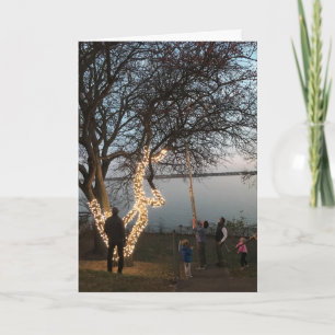 Tarjeta La luz del solsticio en la foto del barrio
