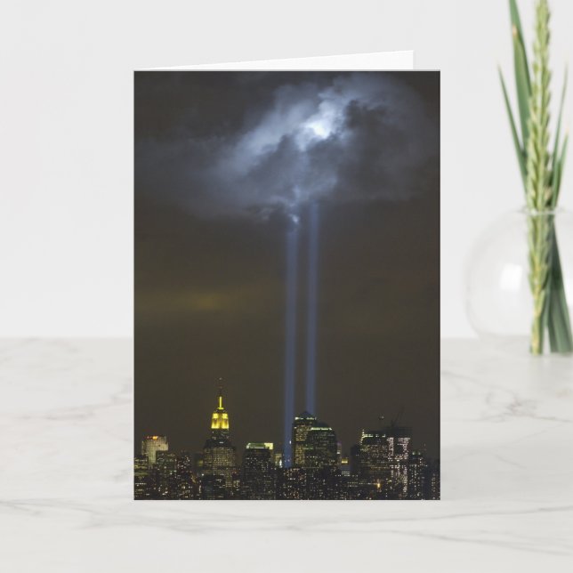Tarjeta La luz del tributo en el World Trade Center (Anverso)