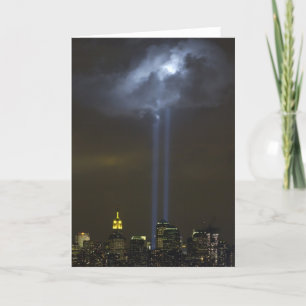 Tarjeta La luz del tributo en el World Trade Center