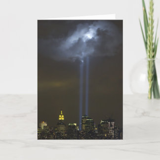 Tarjeta La luz del tributo en el World Trade Center