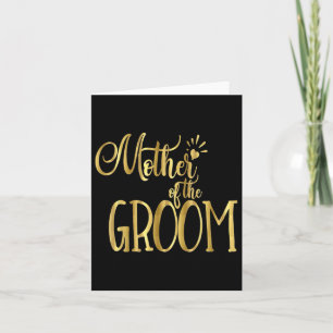 Tarjeta La Madre De La Boda De Camisas De Groom