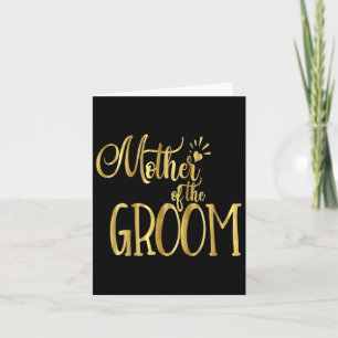 Tarjeta La Madre De La Boda De Camisas De Groom