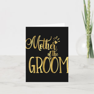 Tarjeta La Madre De La Boda De Camisas De Groom