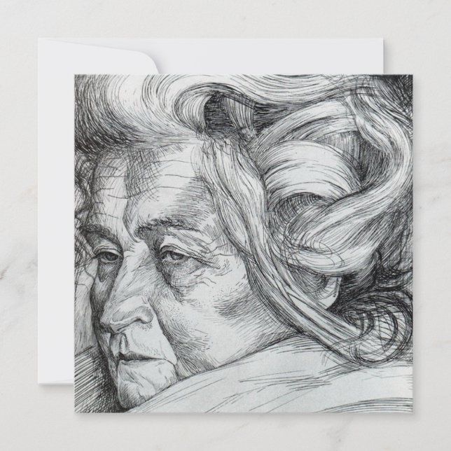 Tarjeta La madre (de Umberto Boccioni) (Anverso)