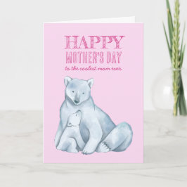 Tarjeta La madre del oso polar celebró el feliz día de la 