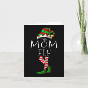Tarjeta La madre Elf Navidades divertidos coincidiendo con