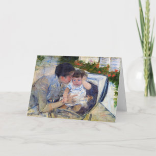 Tarjeta La madre que conforma al bebé, Mary Cassatt