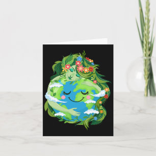 Tarjeta La Madre Verde Gaia Salva Nuestro Día Mundial de l