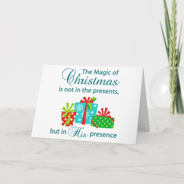 Tarjeta La Magia de la Navidad (Anverso)