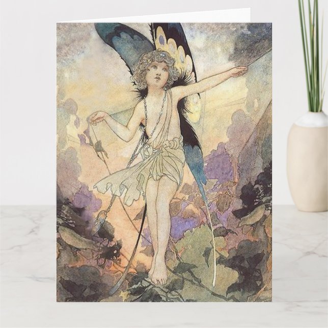 Tarjeta "La magia de la telaraña" Arte de Charles Rob (Anverso)