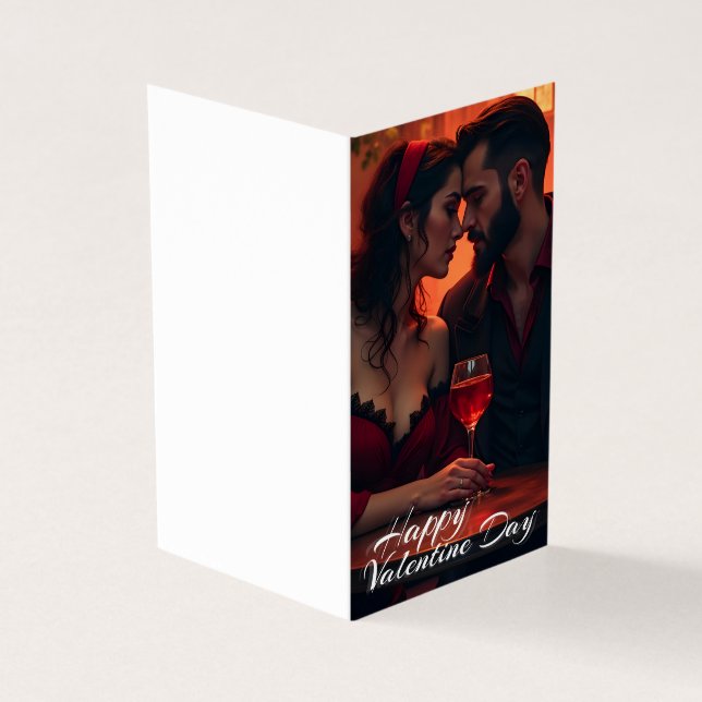 Tarjeta La magia de San Valentín con la fraternidad románt (Exterior)