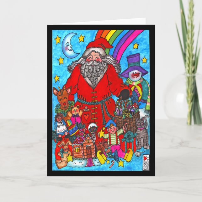 Tarjeta La magia de Santa Card (Anverso)