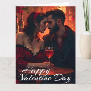 Tarjeta La magia del día de San Valentín con unión románti