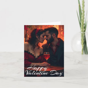 Tarjeta La magia del Día de San Valentín con unión románti