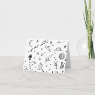 Tarjeta La magia Doodles notecard