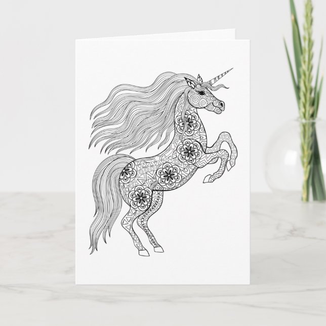 Tarjeta La magia inspirada de Unicornio (Anverso)