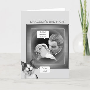 Tarjeta La mala noche de Drácula