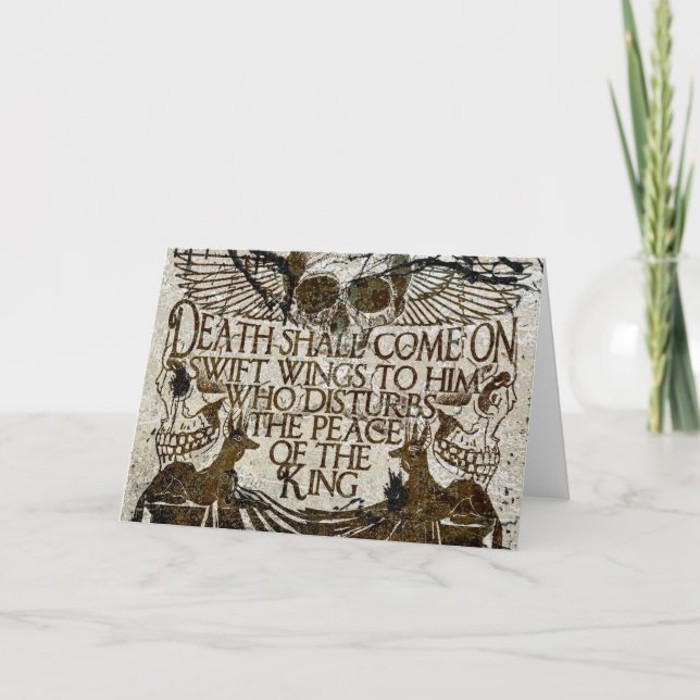 Tarjeta La maldición del faraón (Anverso)