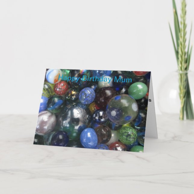 Tarjeta La mamá divertida del feliz cumpleaños vetea la (Anverso)