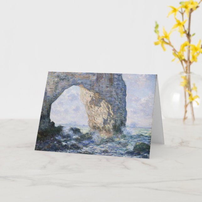 Tarjeta La manipulación de Claude Monet (flor amarilla)