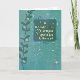 Tarjeta La mano de cumpleaños religiosa de la diosa se dib