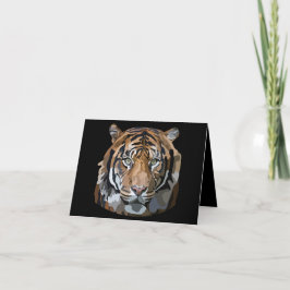 Tarjeta La mano del tigre de Bengala dibuja arte digital