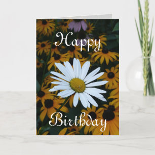 Tarjeta La margarita blanca y los sueños de ojos negros