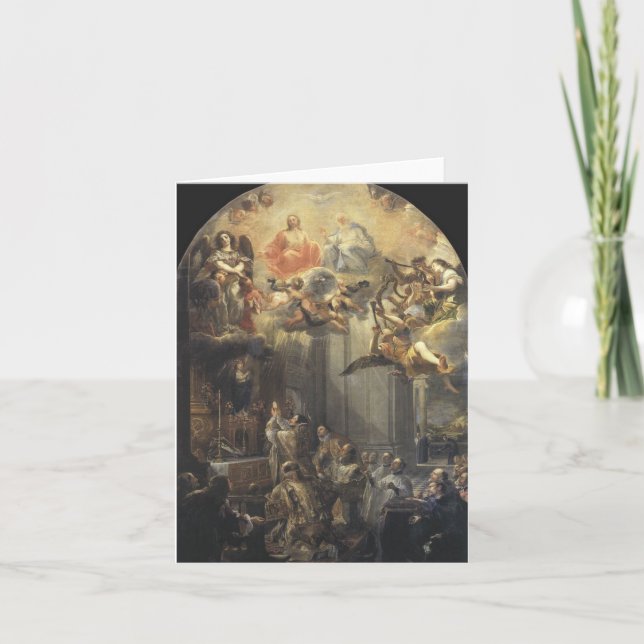 Tarjeta La masa de la fundación de la orden de (Anverso)