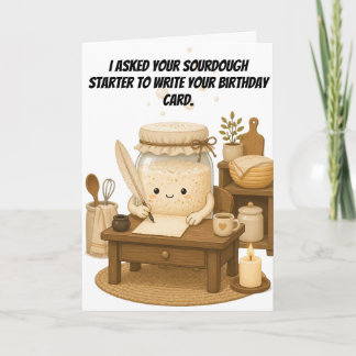 Tarjeta La masa madre escribe tu cumpleaños