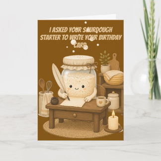 Tarjeta La masa madre escribe tu cumpleaños