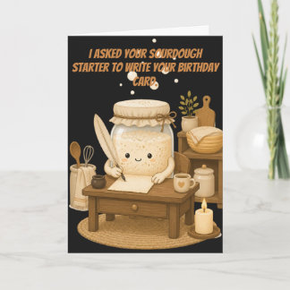 Tarjeta La masa madre escribe tu cumpleaños
