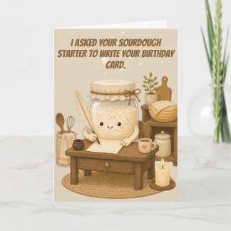 Tarjeta La masa madre escribe tu cumpleaños