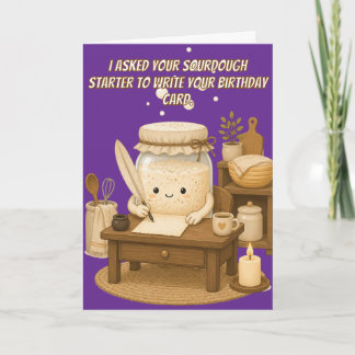 Tarjeta La masa madre escribe tu cumpleaños