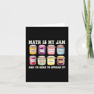 Tarjeta La Matemática Es Mi Jam Y Estoy Aquí Para Difundir