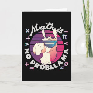 Tarjeta La matemática no es probLlama