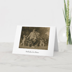 Tarjeta La maternidad es divina