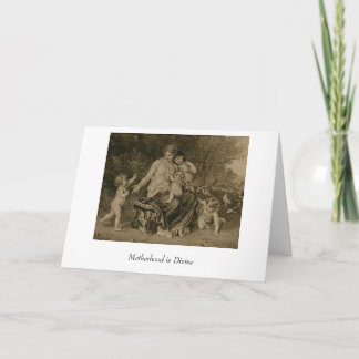 Tarjeta La maternidad es divina