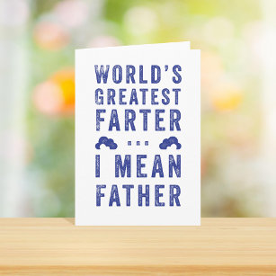 Tarjeta La mayor carta del mundo sobre el Día del Padre