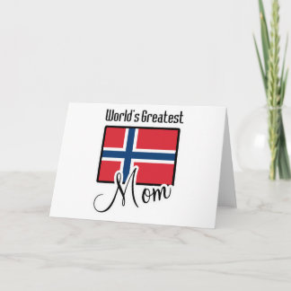 Tarjeta La mayor mamá noruega del mundo