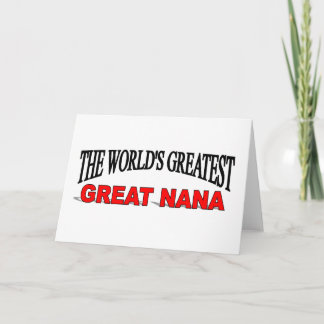Tarjeta La mayor Nana del mundo