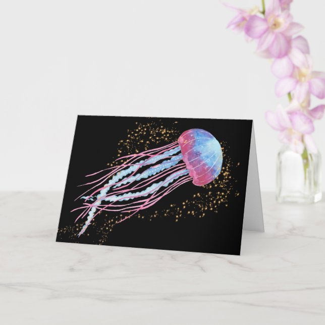 Tarjeta La medusa de espuma se pone bien (Orquídea)