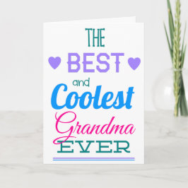 Tarjeta La mejor abuela del día de la madre